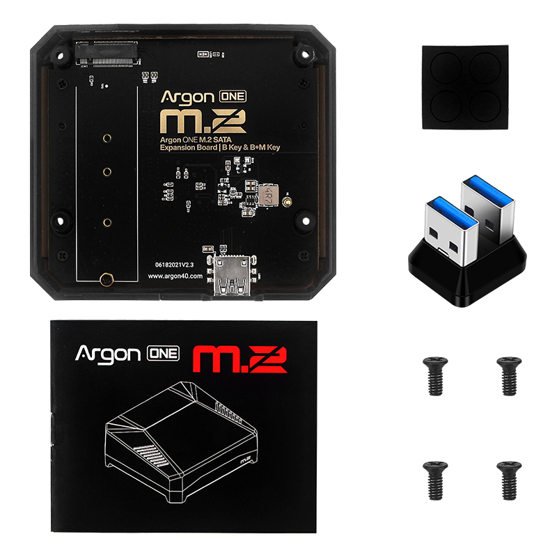 4つの拡張ボードを備えたRaspberry1のコンピューター - Argon One V3 M.2 Nvme Case のレビューと価格