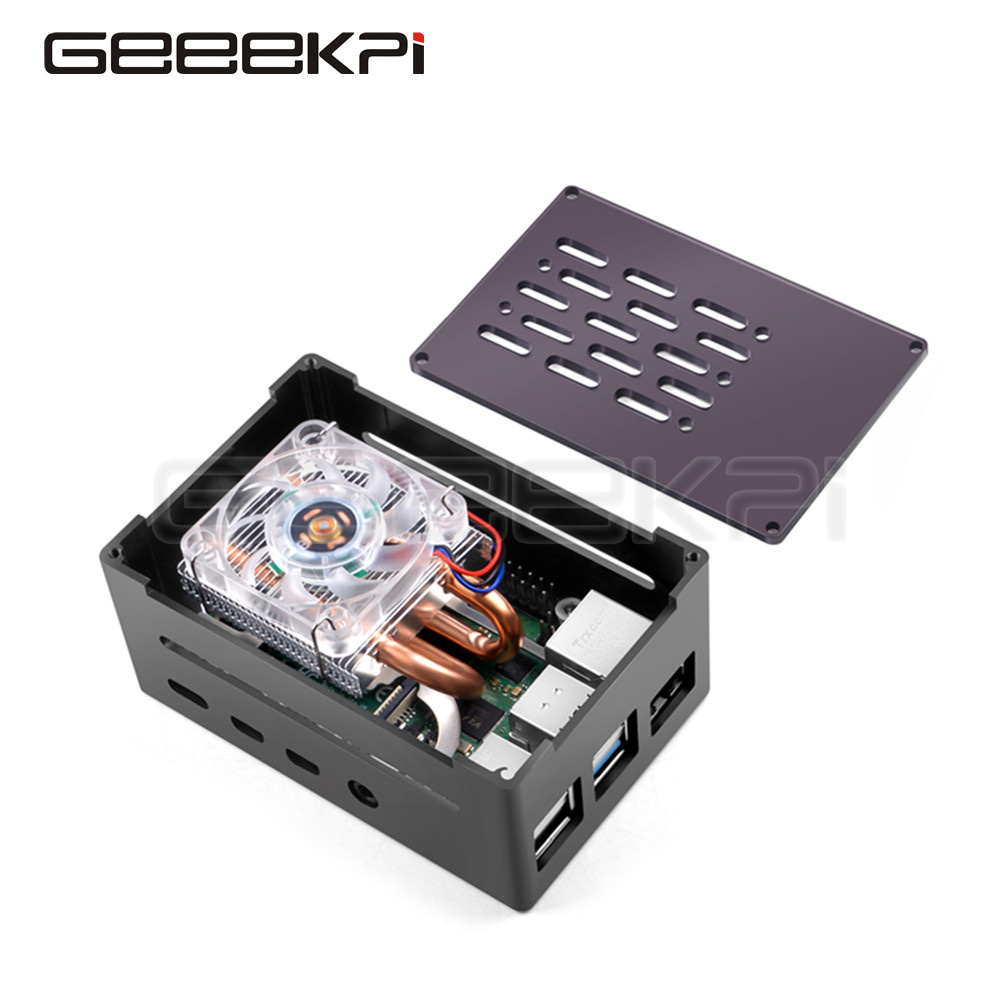 Geeekpiアルミレンガケース黒シェルとミニロープロファイ - Argon One V3 M.2 Nvme Case のレビューと価格