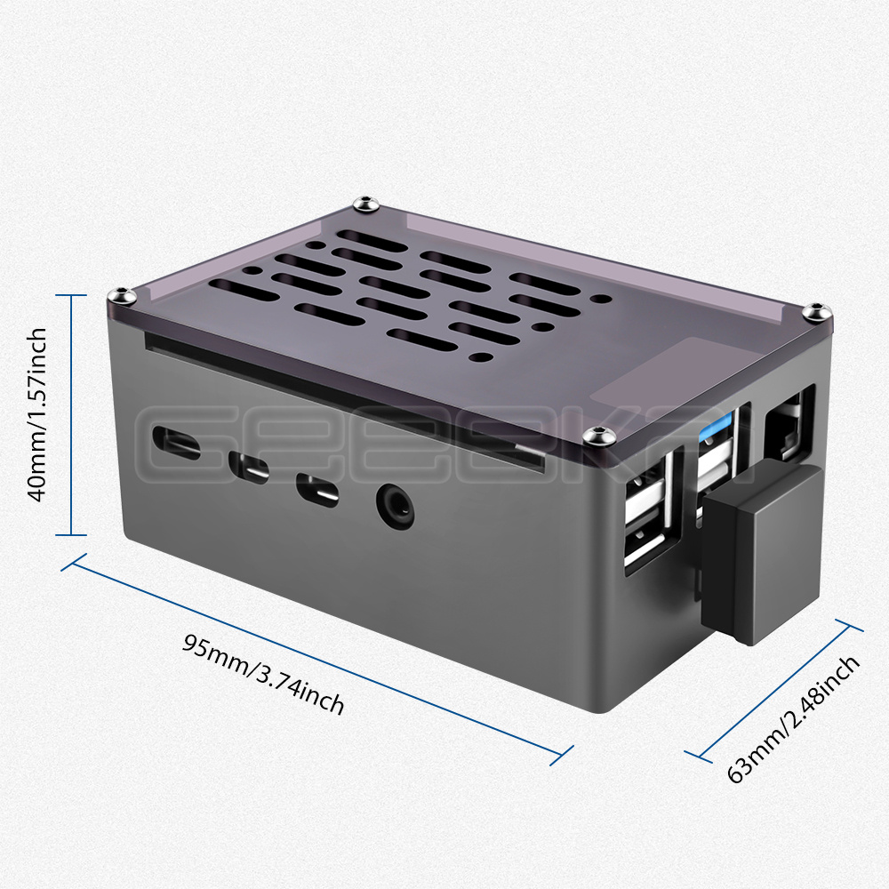 Geeekpiアルミレンガケース黒シェルとM.2 sata  - Argon One V3 M.2 Nvme Case のレビューと価格